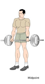 Deadlifts Midpoint Position