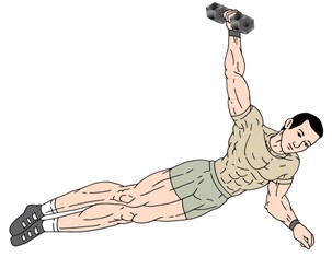 back pulls while lying on side