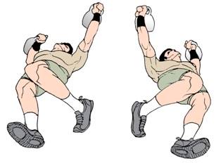 Kettlebell Dumbbell Floor Press Exercise One Arm Alternating Press