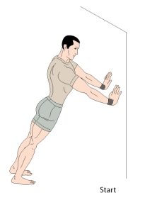 wall pushups bodyweight exercise